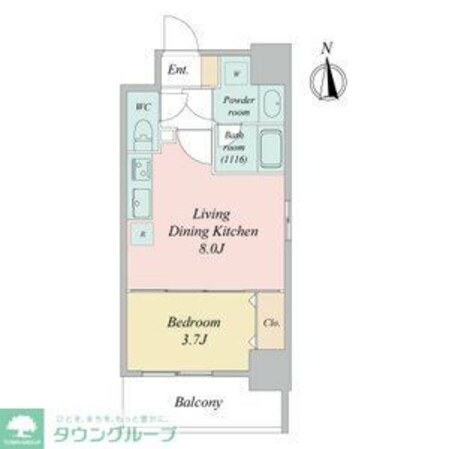 グランドゥール名駅西の物件間取画像